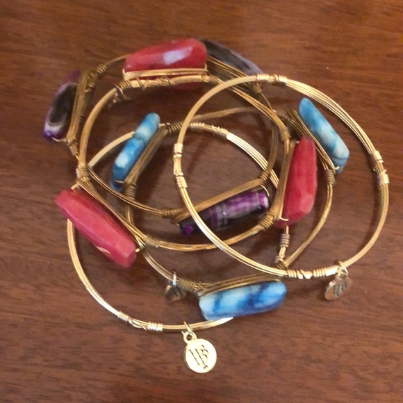 2. Bourbon & Bowties gold tone bangle bracelets - Picture 14 of 16